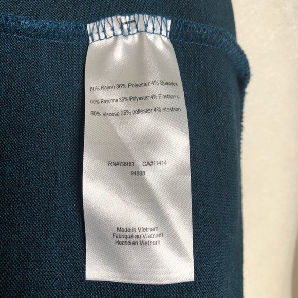 Motherhood Nursing Tunic Top Teal Blue Size L - Picture 7 of 7